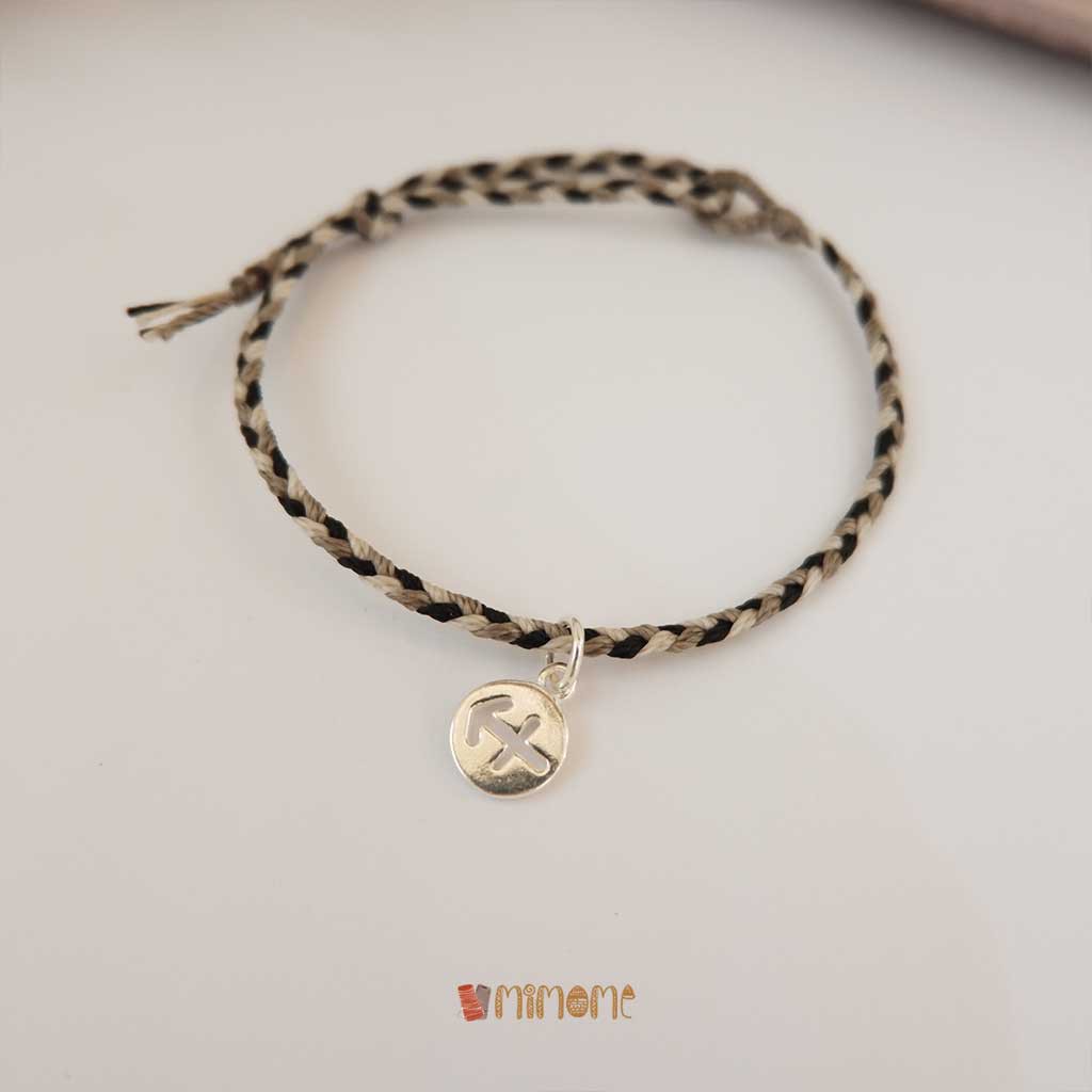 Vòng bính waterproof phối màu charm bạc s925 cung hoàng đạo (6)