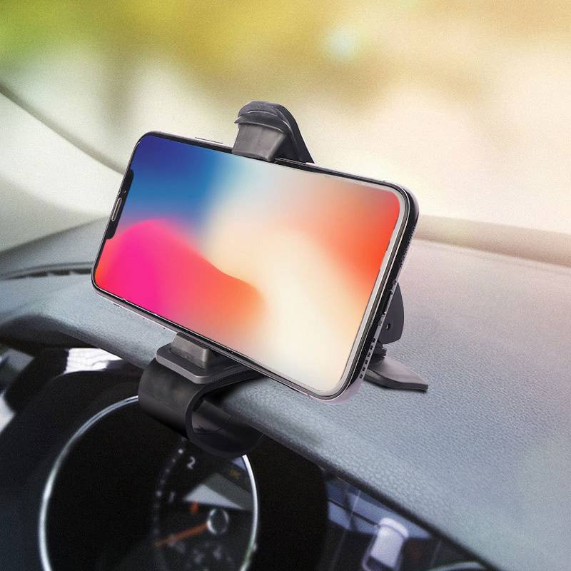 360 ° Kẹp Giá Đỡ Điện Thoại Có Thể Xoay Gắn Bảng Điều Khiển Xe Hơi