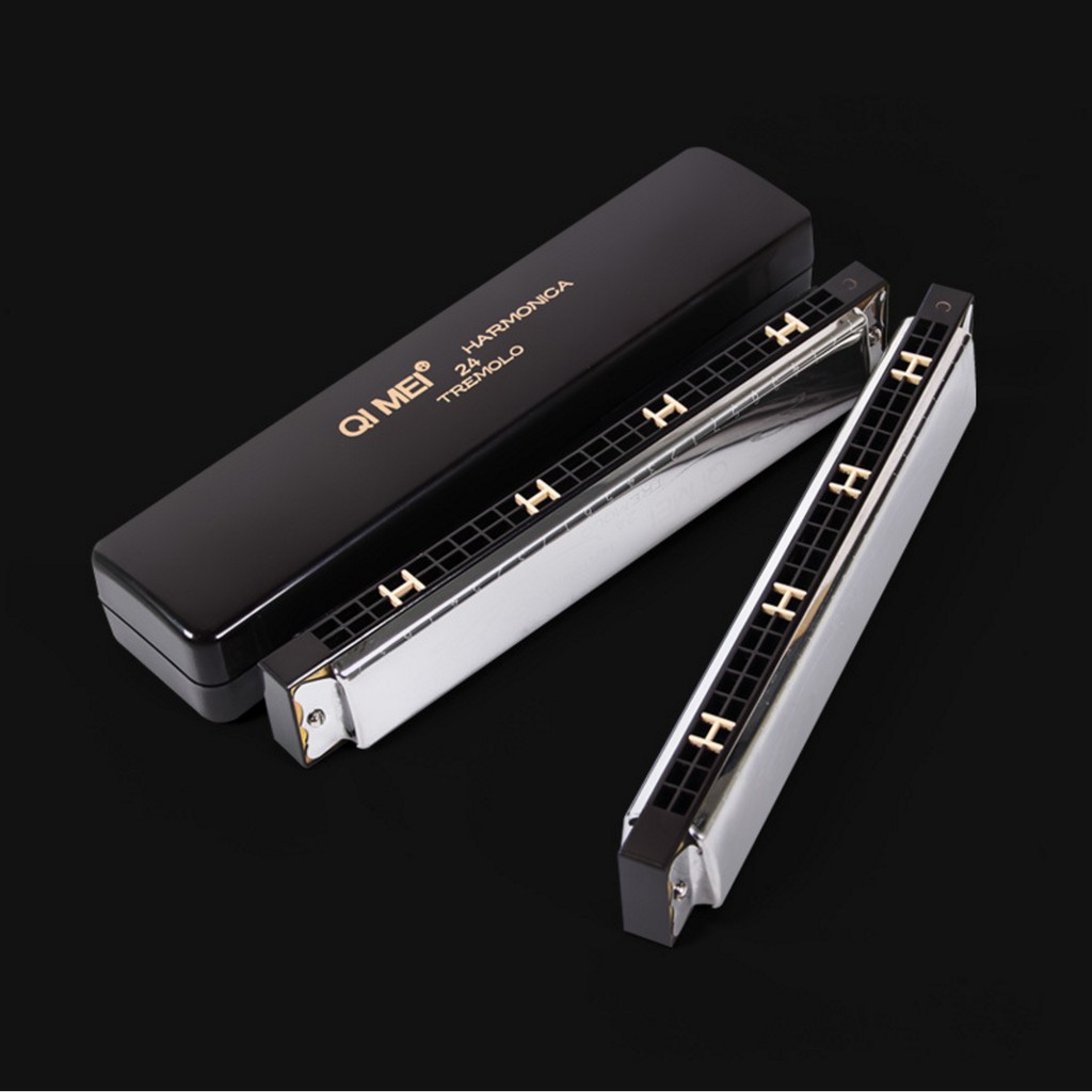 KÈN HARMONICA QI MEI 24 LỖ 2 HÀNG CAO CẤP