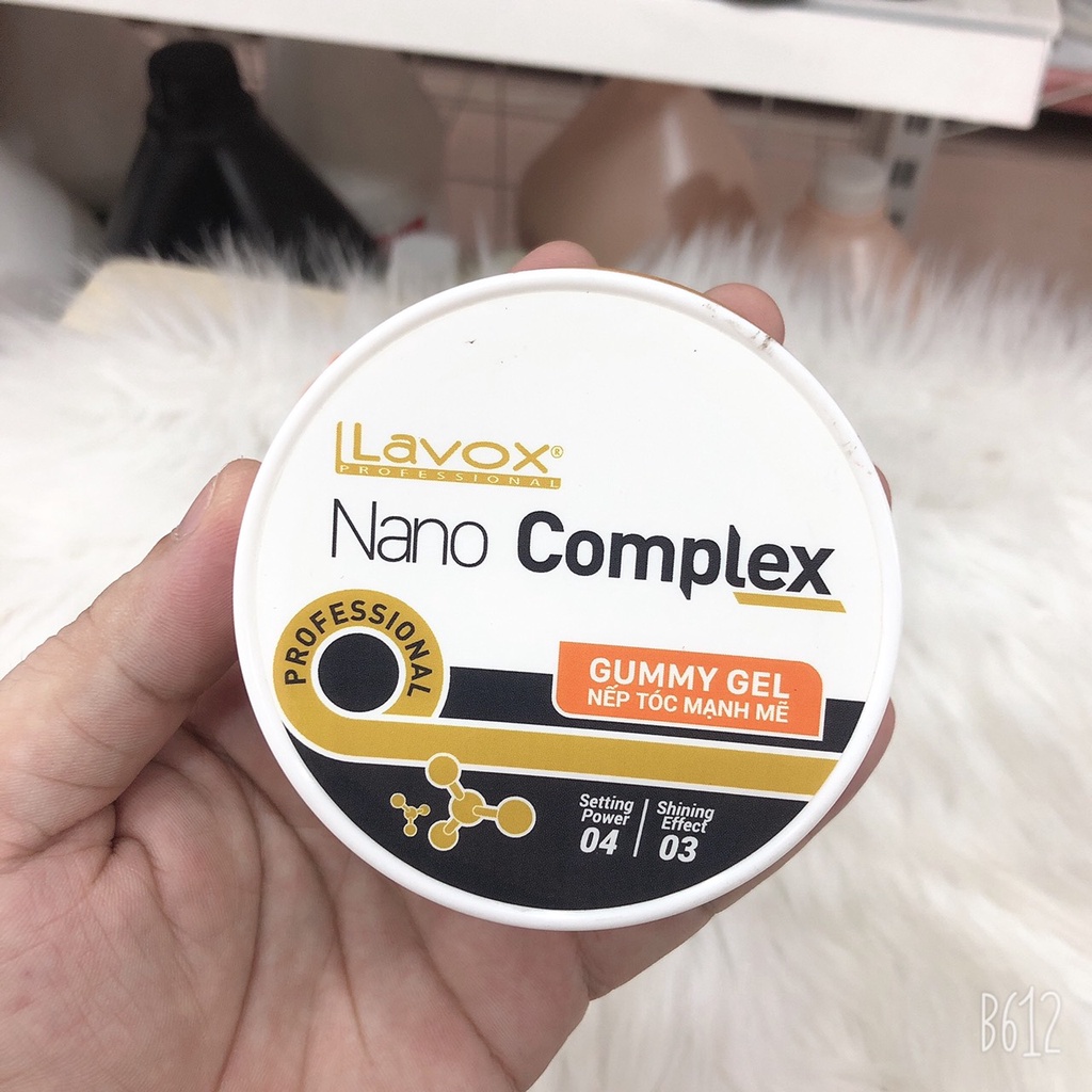 Gel Sáp wax tạo kiểu tóc nam Lavox Nano complex 80ml