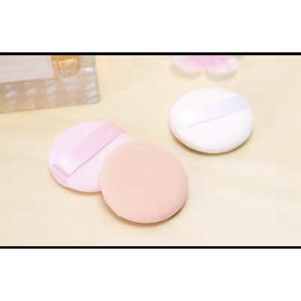 Hộp 7 bông tán (đánh) phấn màu sắc xinh xắn, bắt mắt