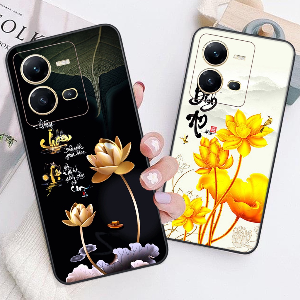 Ốp lưng Vivo V25E - V25 5G - BẢO VỆ CAMERA in hình chữ tài chữ lộc, Cha Mẹ, bình an SIÊU ĐẸP