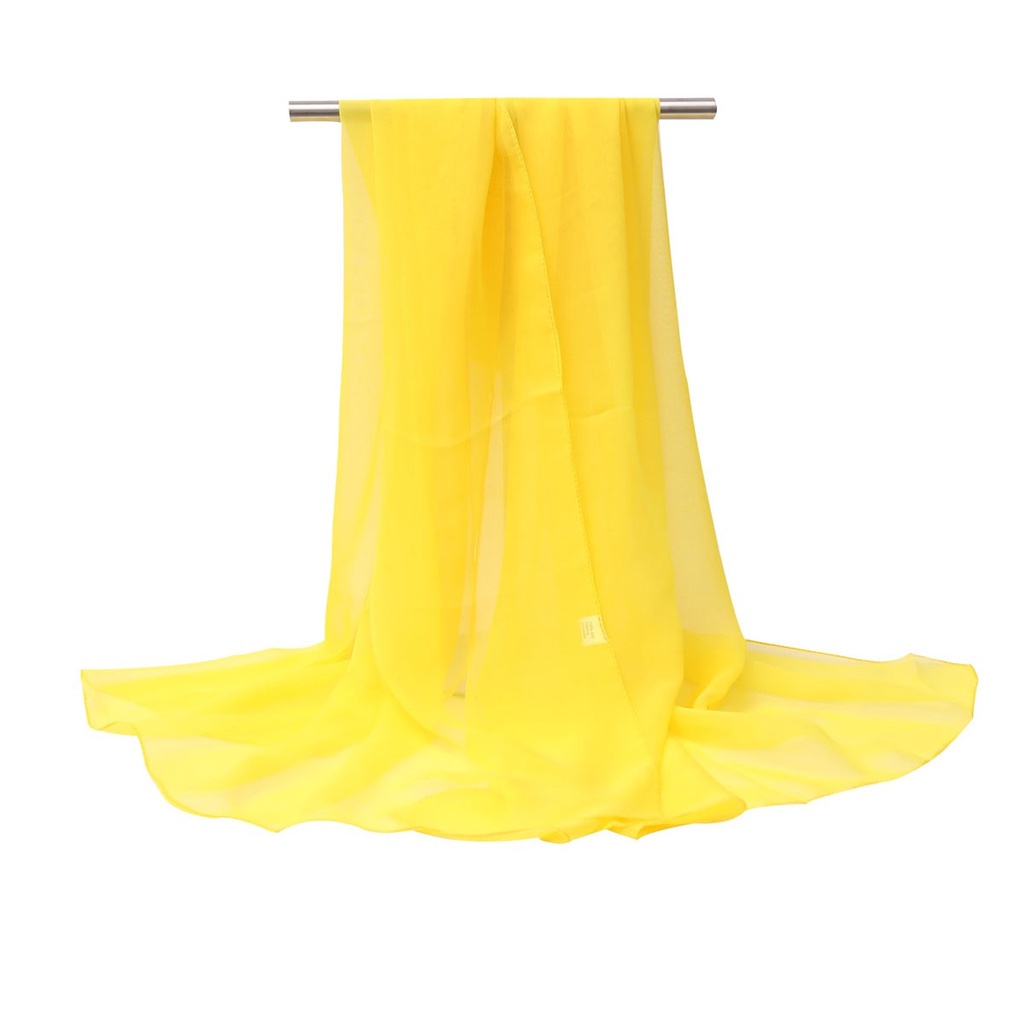 Khăn Voan Che Bụng Màu Trơn Thoáng Khí 150X50Cm WJ1042-01