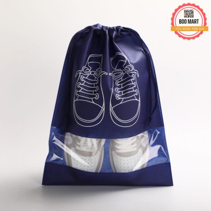 Túi đựng giày dép size to có dây rút hoạ tiết chống bụi bẩn tiện lợi trời mưa, du lịch (Việt Nam)