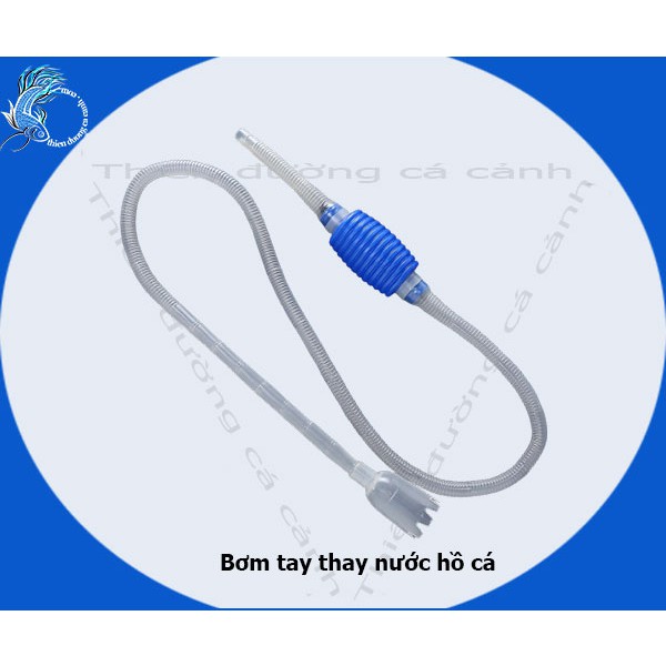 Dụng cụ thay nước hồ cá mini- ống bơm tay thay nước hồ cá-bơm tay hút phân cạn hồ cá