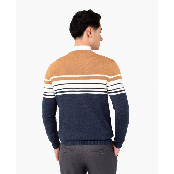 Áo len nam Insidemen  from ôm họa tiết kẻ ngang IWO002W1