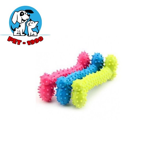 Đồ Chơi Xương Gặm Cao Su Có GAI Cho Chó Mèo Gặm Sạch Răng - Pet1990