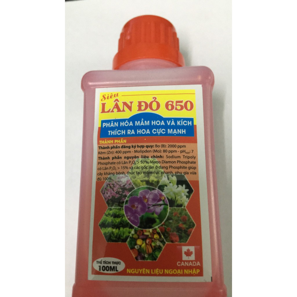 Siêu lân đỏ dạng nước 650 lọ 100ml