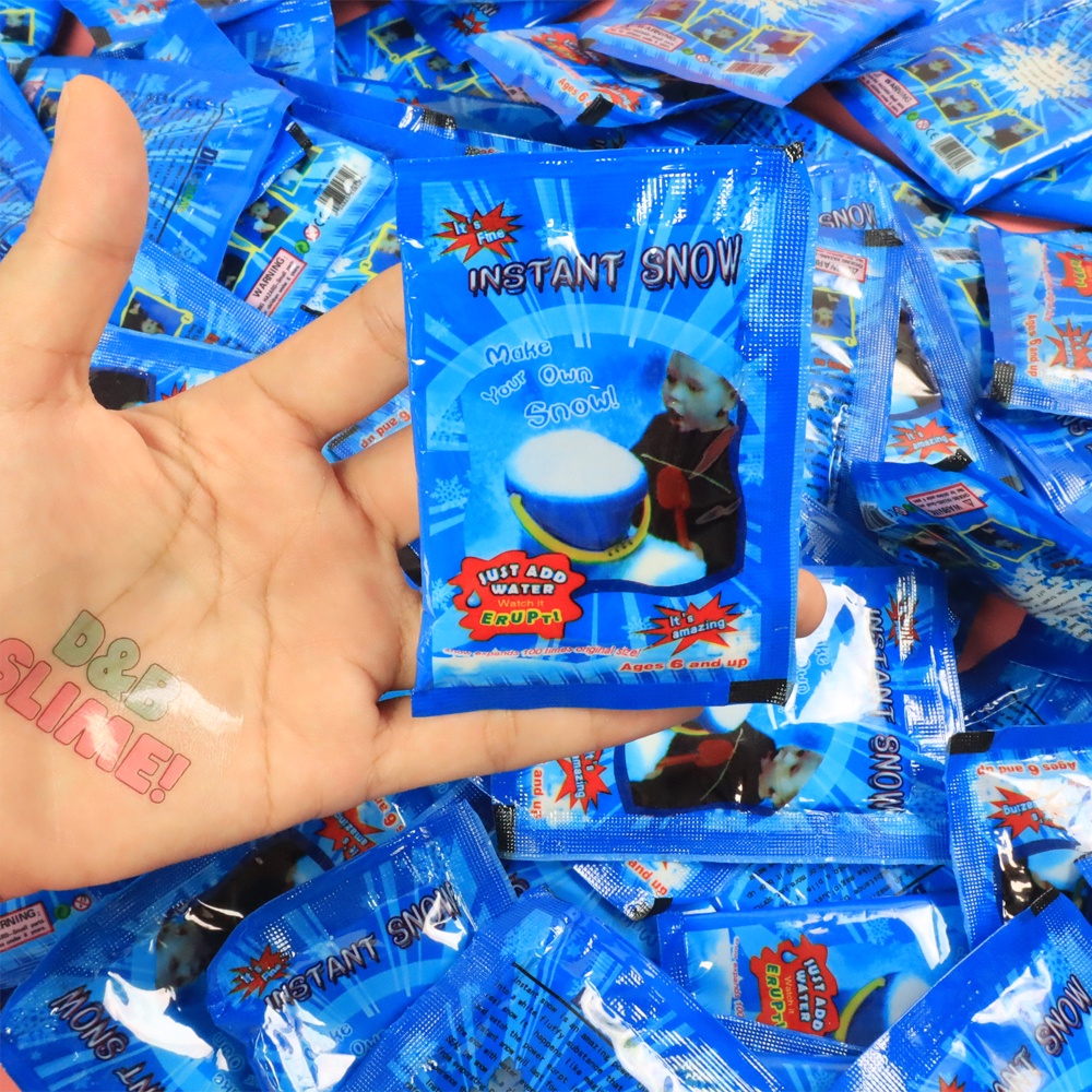 Gói Tuyết Nhân Tạo 10gr - Tuyết Xanh Bông Bạc - Nguyên Liệu Làm Slime Mây Siêu Đẹp