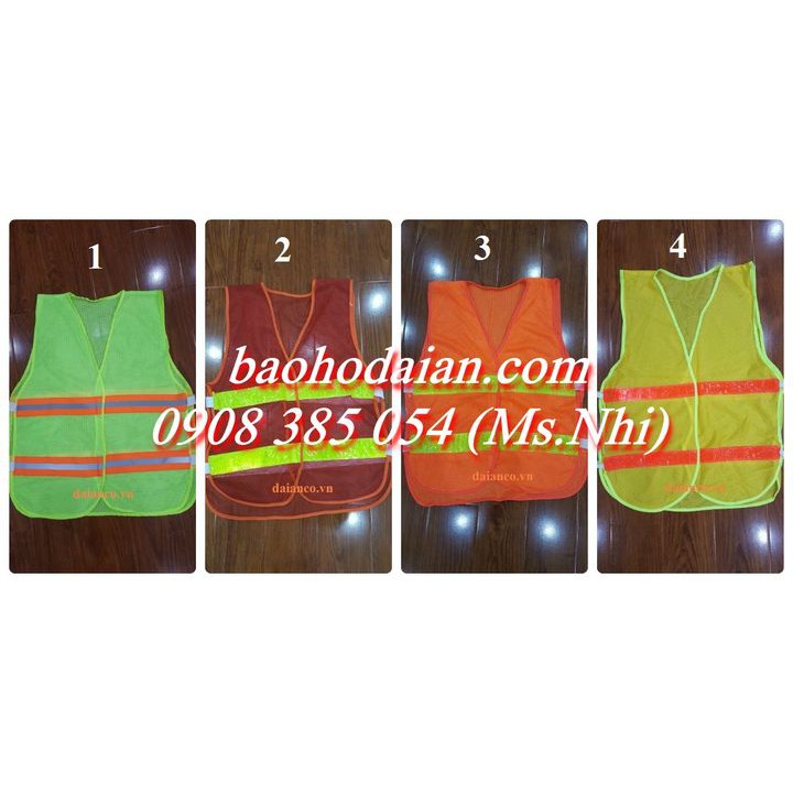 Áo Phản Quang dây thun 2 bên eo- Nhiều màu lựa chọn- Hình thật