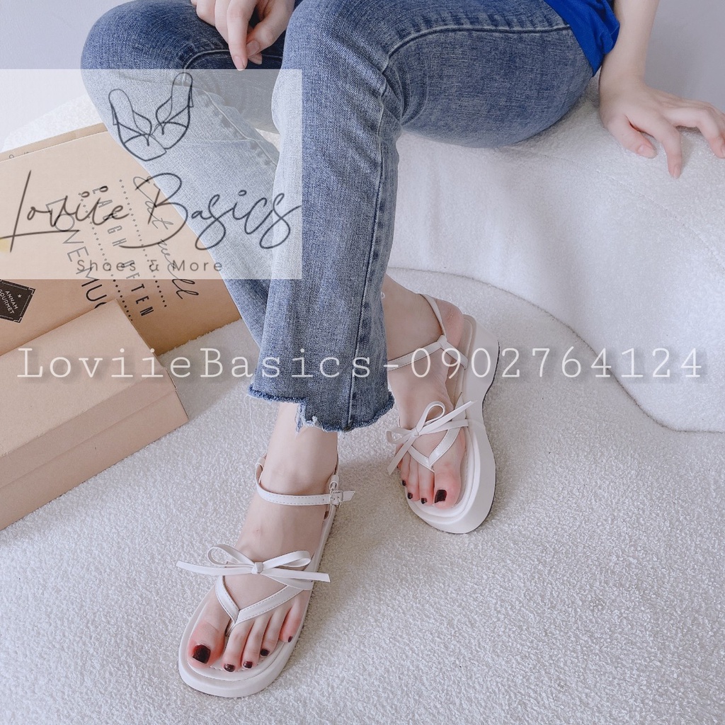 SANDAL XUỒNG LOVIIE BASICS - GIÀY NỮ THỜI TRANG QUAI NGANG KẸP XINH XẮN ĐẾ BẰNG S220911