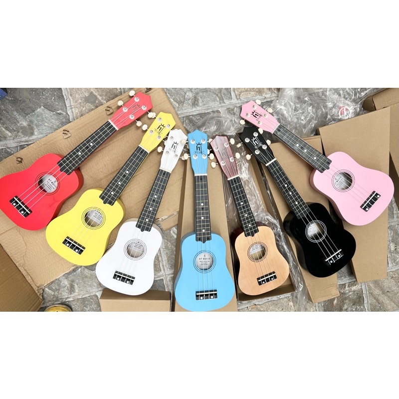 Đàn ukulele soprano size 21 inch nhiều hình full phụ kiện cơ bản