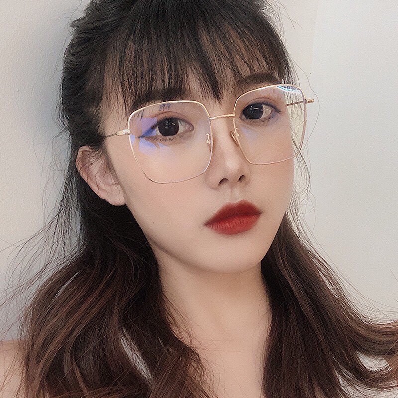 Kính giả cận nữ thời trang cao cấp mắt vuông chống tia UV phong cách Hàn Quốc đẹp ABICA 062