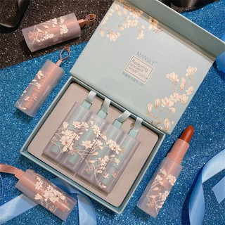 Bộ 4 cây son nhung lì hiệu MANSLY