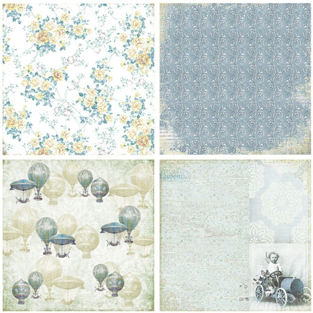 Bộ 24 Khuôn Cắt Giấy Trang Trí Phong Cách Vintage