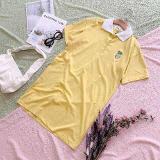 Đầm váy suông cổ bẻ trắng