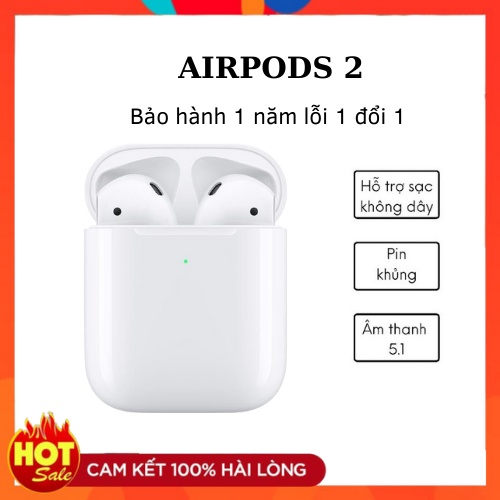Tai Nghe Bluetooth A2 Không Dây 5.0 Định Vị - Đổi Tên - Sạc Không Dây - Tháo Tai Dừng Nhạc Phiên Bản 2021