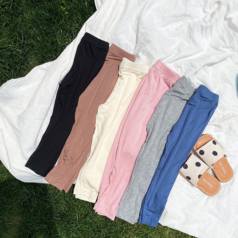 Quần Legging Mỏng Thời Trang Mùa Hè Cho Bé Gái