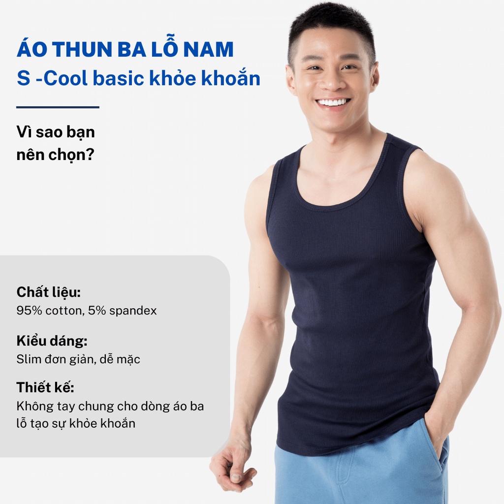 Áo ba lỗ nam CIZA vải cotton tập gym phong cách thể thao co giãn thấm hút mồ hôi ATKS01