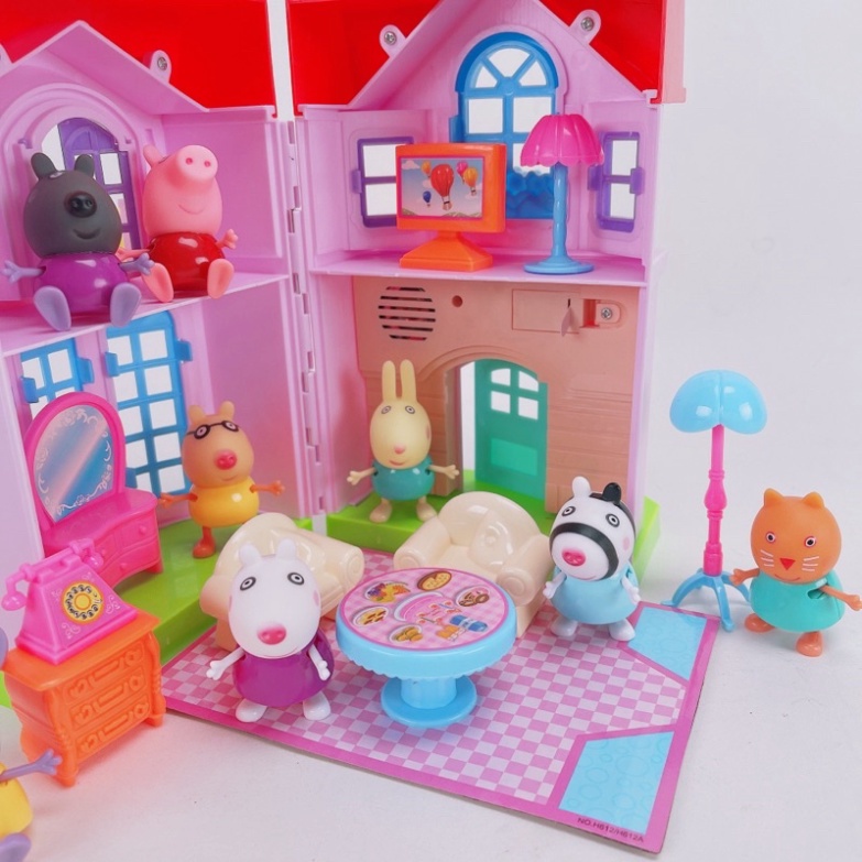 Đồ chơi ngôi nhà heo Peppa Pig, gia đình Heo Peppa