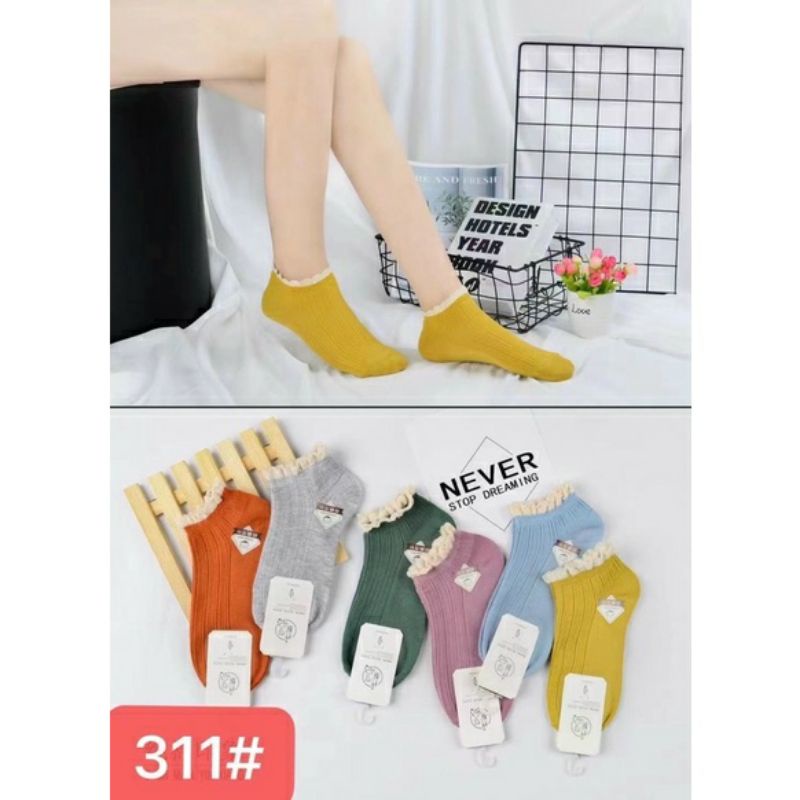 Set 5 đôi tất gân bèo cho bạn gái