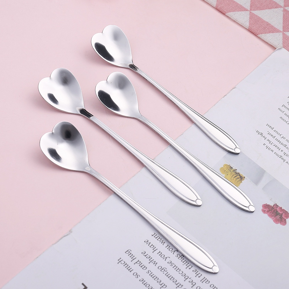 Muỗng cà phê inox hình trái tim sáng tạo Z13