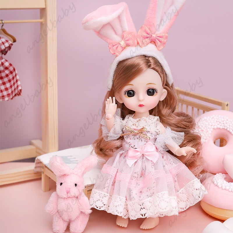 Búp Bê barbie 16cm Kiểu Công Chúa Dễ Thương Cho Bé Gái