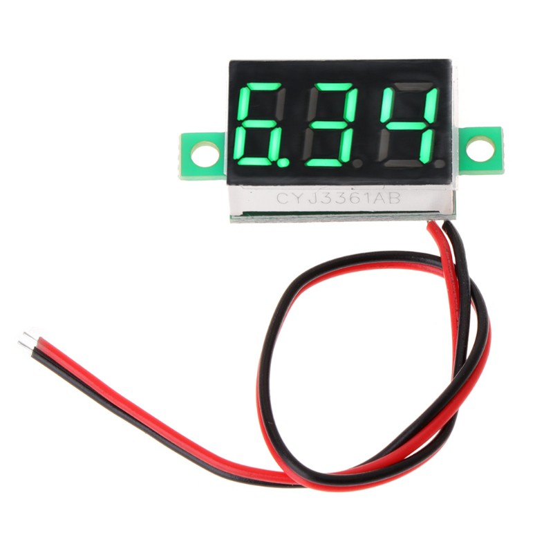 Vôn kế kỹ thuật số 0.36 &quot; 2 dây DC 2.50 đến 32.0v