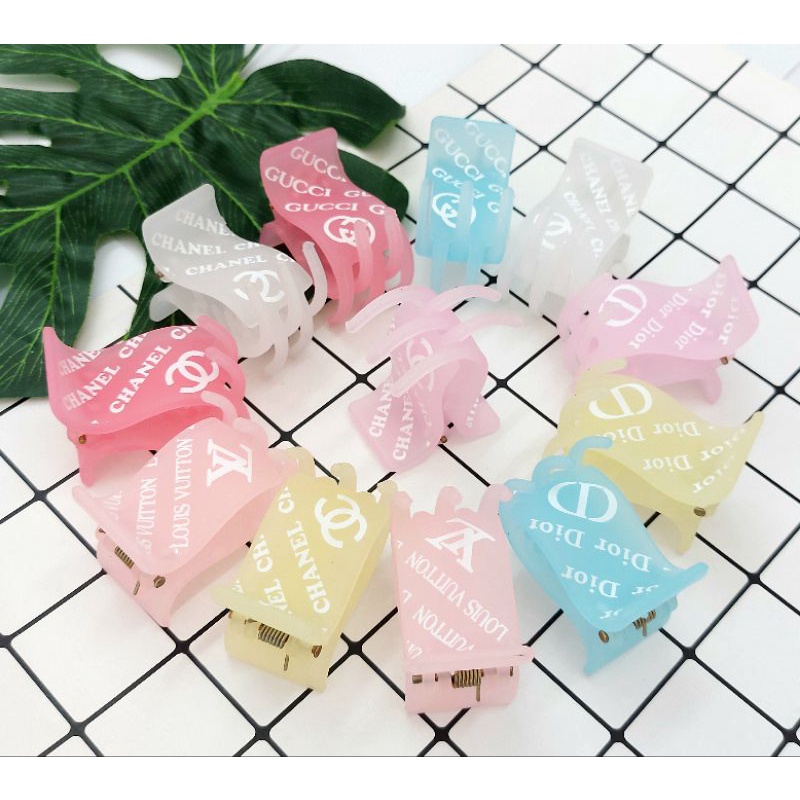 COMBO 12 CÂY KẸP TÓC CÀNG CUA DẺO KHÔNG GÃY 2802