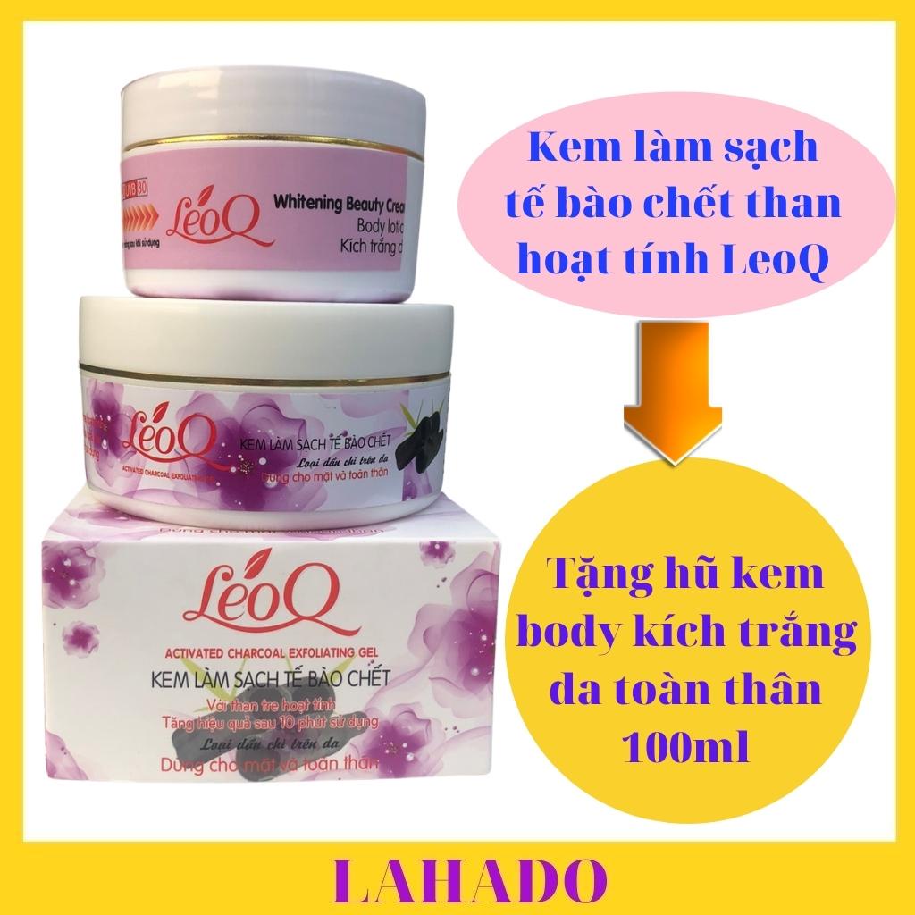 Tẩy tế bào chết body toàn thân than hoạt tính LeoQ 200ml