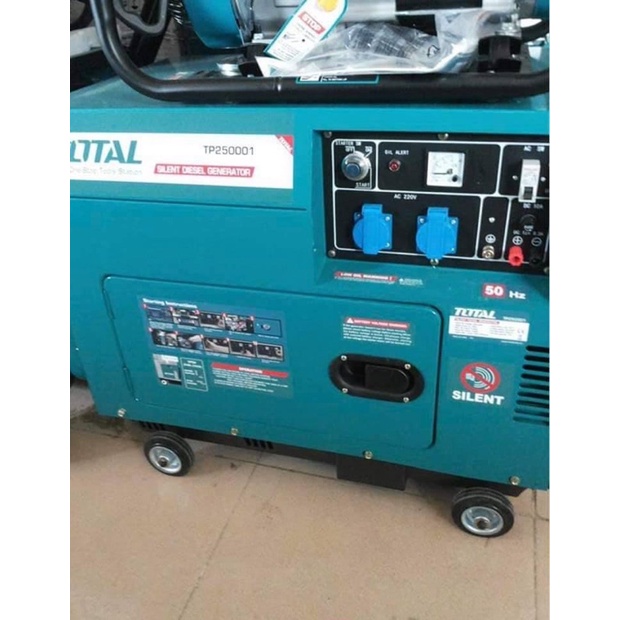 TOTAL MÁY PHÁT ĐIỆN DÙNG DẦU ĐIEZEN 5.0 KW TP250001 (Cam kết Chính Hãng 100%)