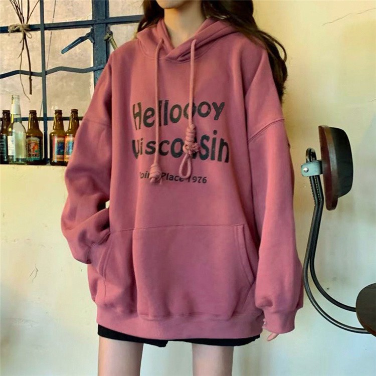 Áo hoodie áo nỉ Helloooy phong cách Hàn Quốc