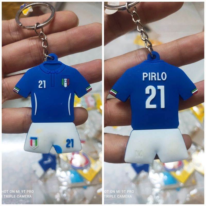 Móc khóa Silicone Bóng Đá,Cầu thủ PIRLO_ Đội tuyển italia