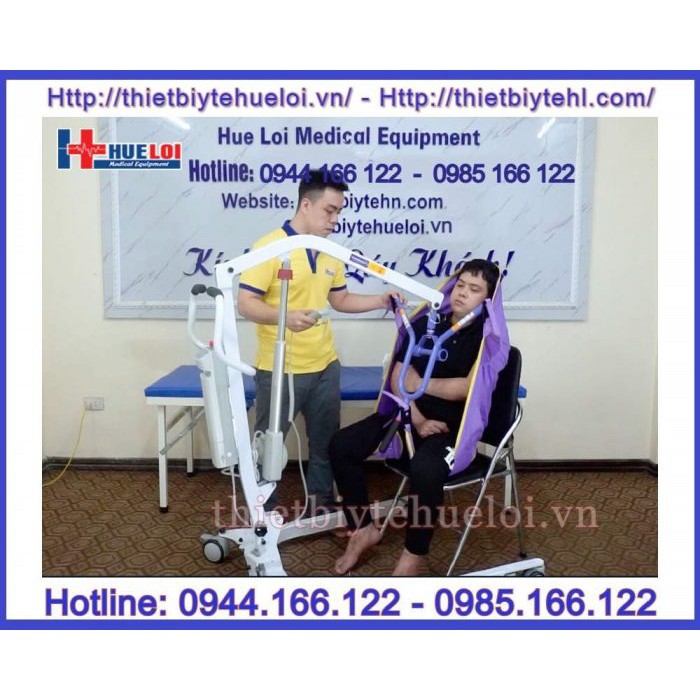 Khung nâng hạ bệnh nhân từ giường xuống xe lăn điều khiển điện