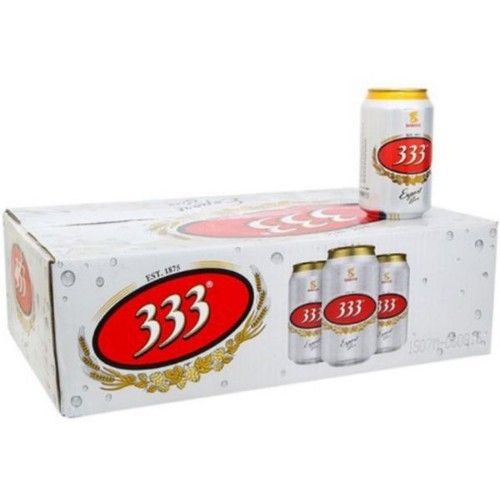 Thùng 24 Lon Bia 333 Tết 1 lon 330ml x 24 lon