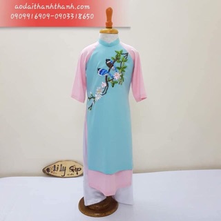 Áo dài cách tân thêu  cao cấp