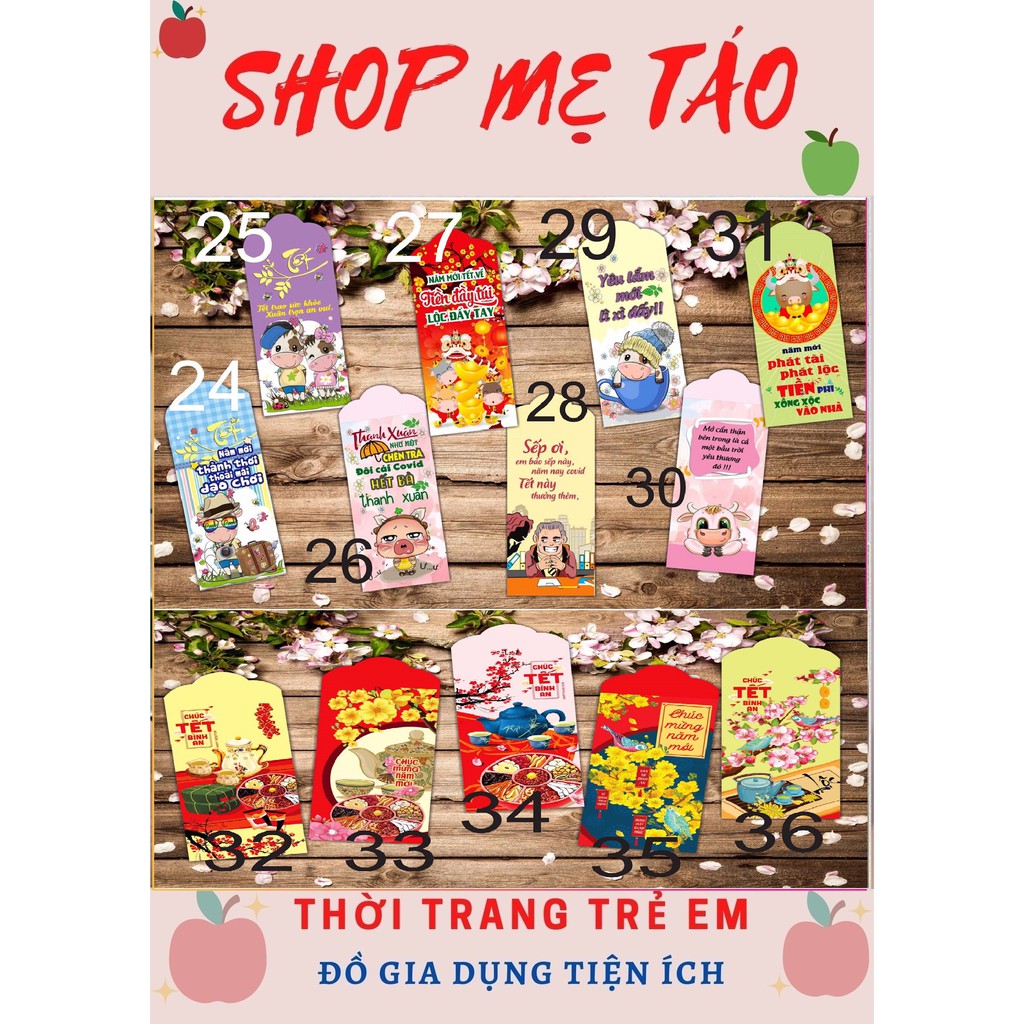 Combo 100 Lì Xì Hot trend 2021 SIÊU RẺ