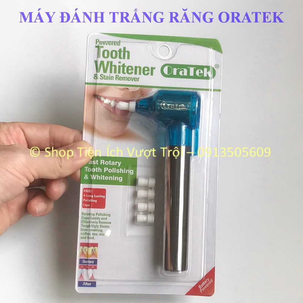 Máy đánh trắng bóng răng, tự tẩy các vết ố vàng trên răng theo cách truyền thống, không hóa chất-Tiện Ích Vượt Trội