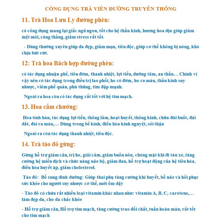 HỘP TRÀ HOA VIÊN TRUYỀN THỐNG - TRÀ HOA CÚC ĐƯỜNG PHÈN