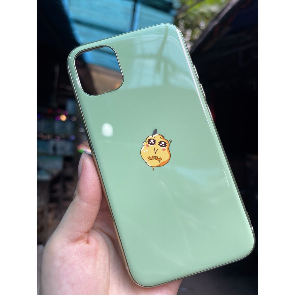 CHÍNH HÃNG Ốp dẻo màu táo kính full viền siêu mỏng Hicool Iphone 6 6s plus X XS XR 11 PRO MAX