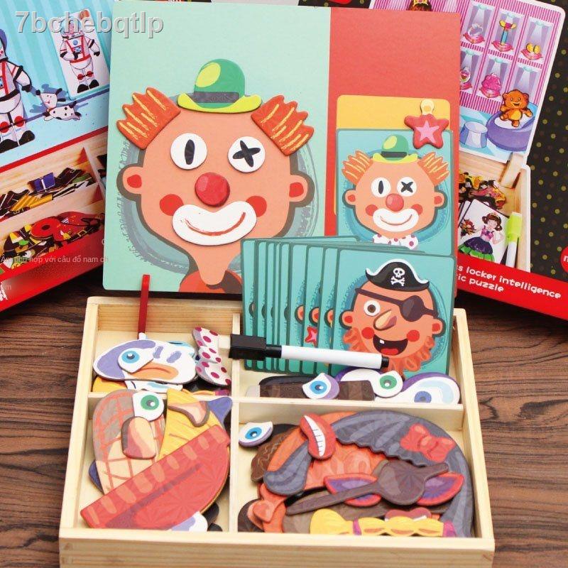 Bé trai và gái bảng vẽ để chiến đấu âm nhạc trò chơi ghép hình từ tính khối xây dựng của trẻ em đồ giáo dục 1-7 tu