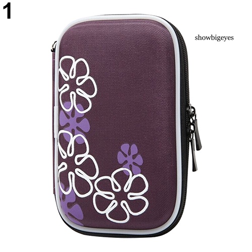 Túi Đựng Chống Sốc In Họa Tiết Hoa Cho Tai Nghe 2.5 '' | BigBuy360 - bigbuy360.vn