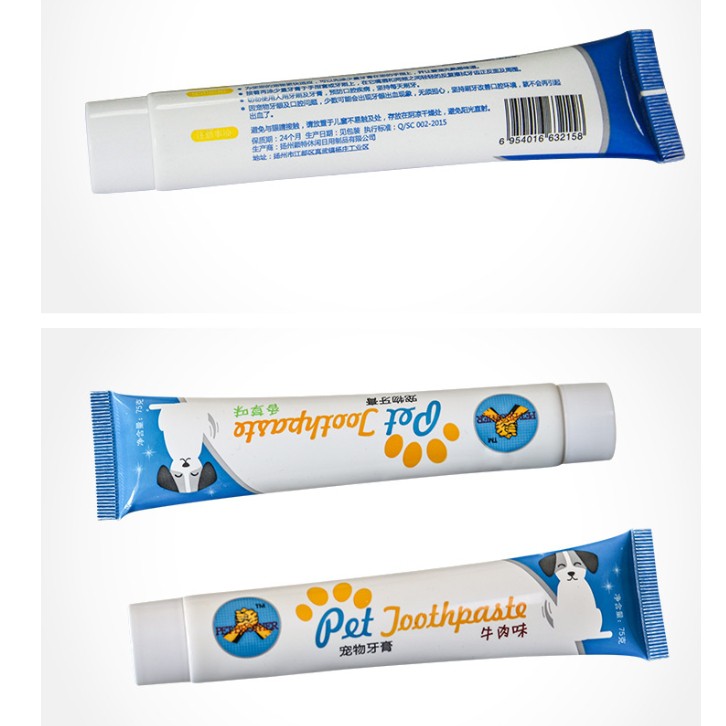 Bộ bàn chải và Kem đánh răng Thơm miệng Pet Toothpaste 85g dành cho chó, mèo - Anime999 Phụ kiện thú cưng Pet shop