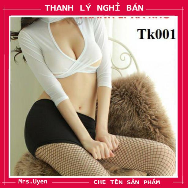 Bộ đồ ngủ cosplay nữ thư kí, tiếp viên, Po-lice gợi cảm, sexy nóng bỏng xuyên thấu- tk001, TK002