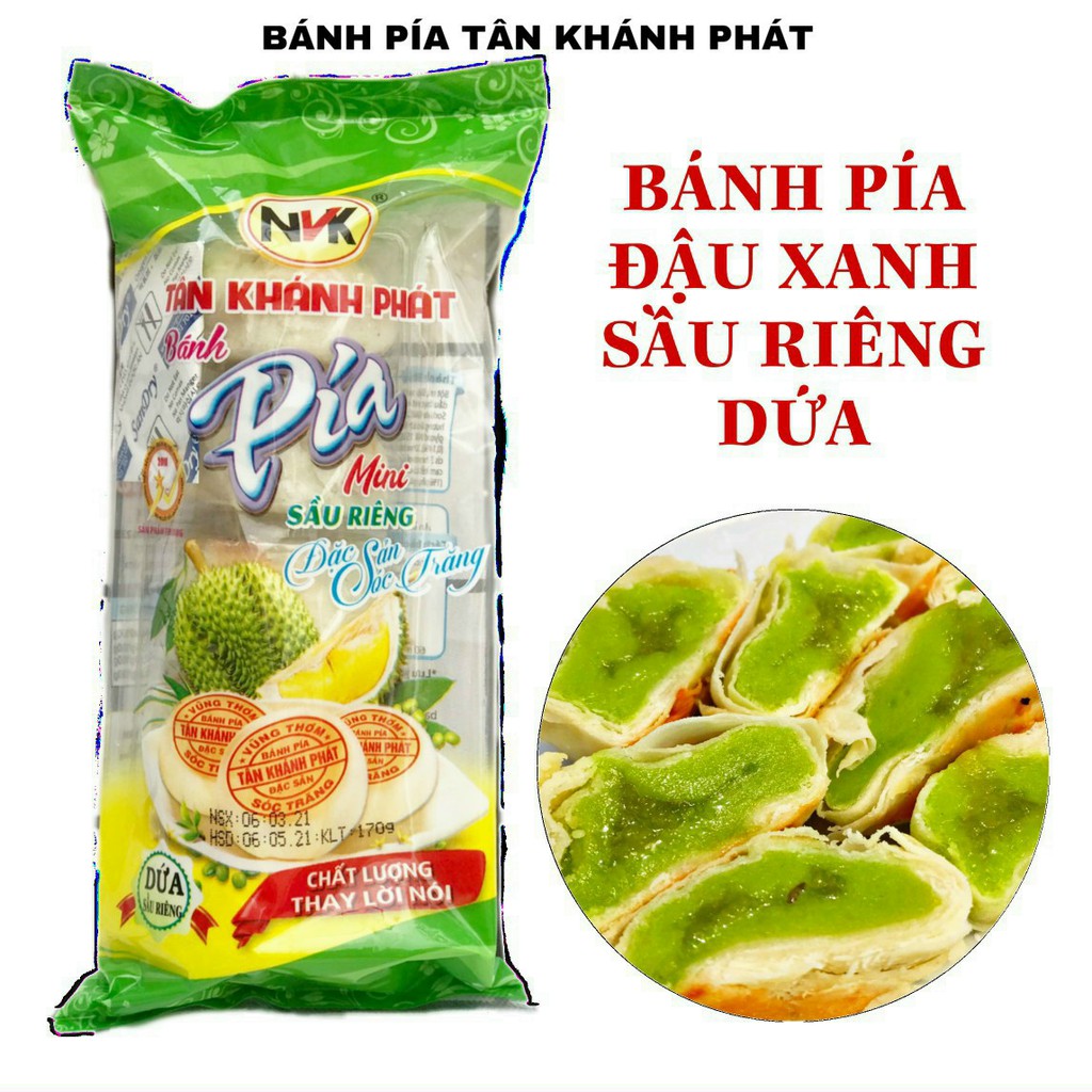 [Mã 11FMCGSALE1 giảm 10% đơn 250K] Bánh pía MiNi Tân Khánh Phát Đặc sản Sóc Trăng 120g