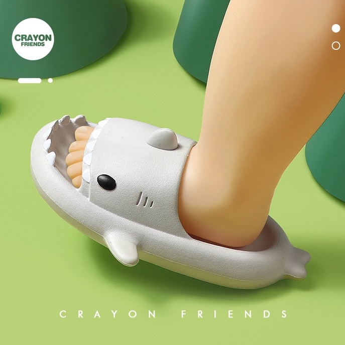 Dép Sandal Hình Cá Mập Mềm Chống Trượt Thời Trang Cho Bé