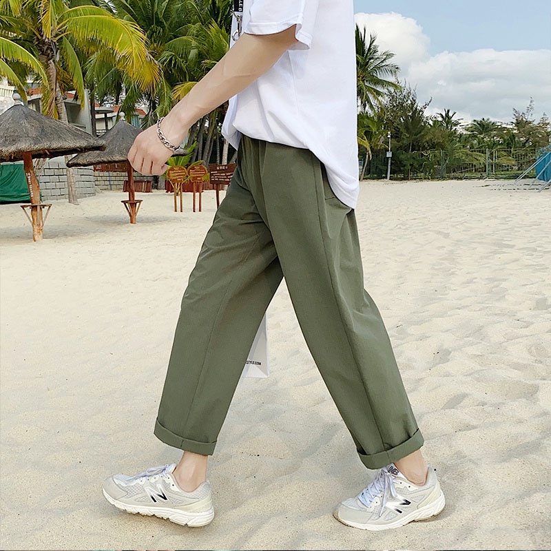 Quần ống rộng Phong Cách Hàn Quốc Dành Cho Nam