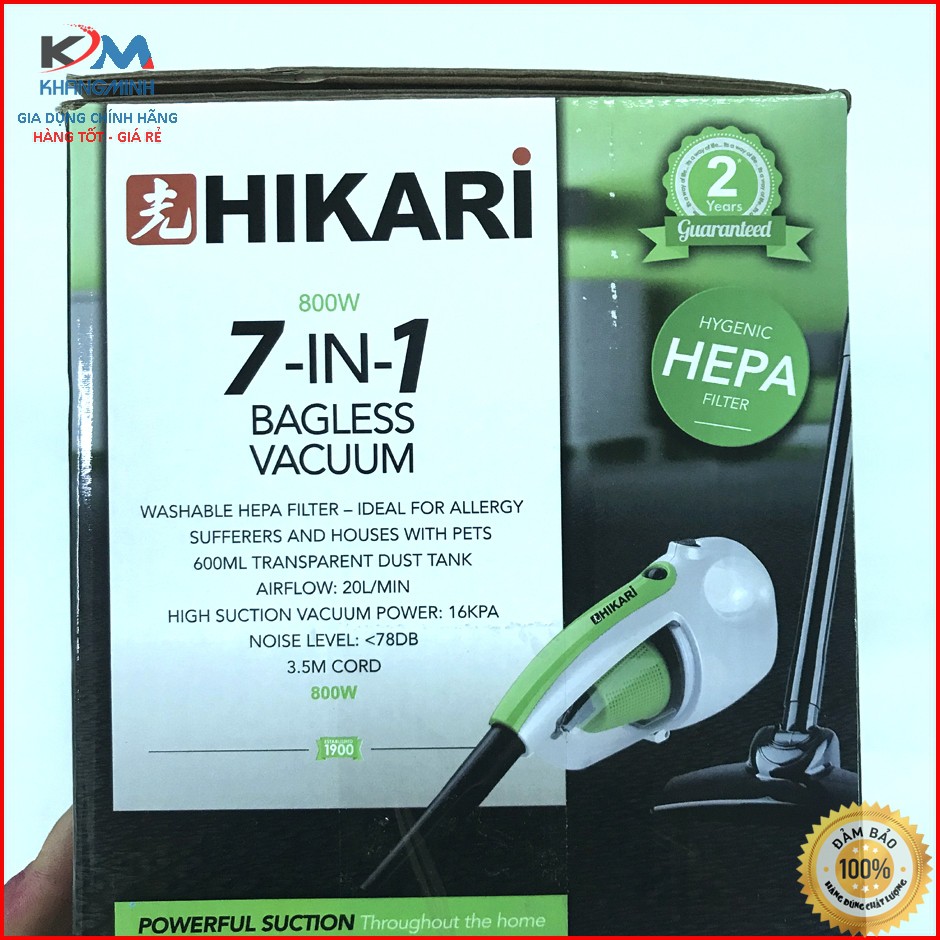 Bảo hành 12 Tháng Máy hút bụi cầm tay 2 chiều mini 7 trong 1 HiKARi DH-806A 800W