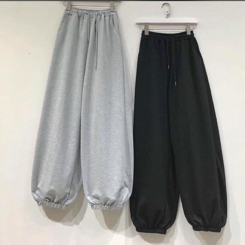 [SIEU SALE] Quần bom chun ống -quần joger trơn unisex full màu (sẵn hàng)