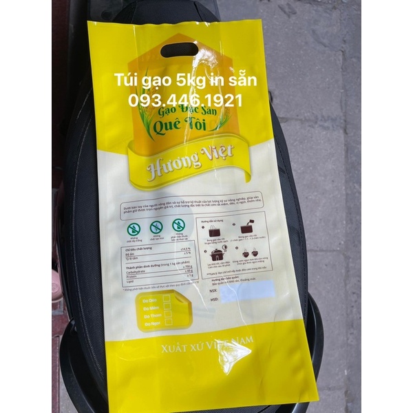 Thanh lý túi gạo 2kg, sale túi in sẵn, thanh lý túi đựng gạo đã in sẵn, zalo 0934461921